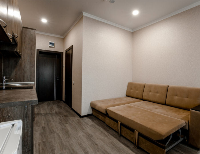 Люкс 4-местный 2 комнатный вид на реку 5 этаж - Отель «Голден Резорт»